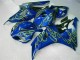 Carénage Moto Honda CBR 1000 RR 2006-2007 - Jaune Flamme Bleu Carénage Moto Honda CBR 1000 RR 2006-2007 - Jaune Flamme Bleu