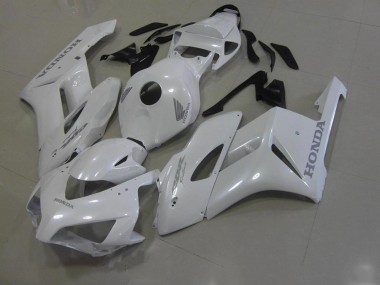 Carénage Moto Honda CBR 1000 RR 2006-2007 - Blanc avec Argent Décalque