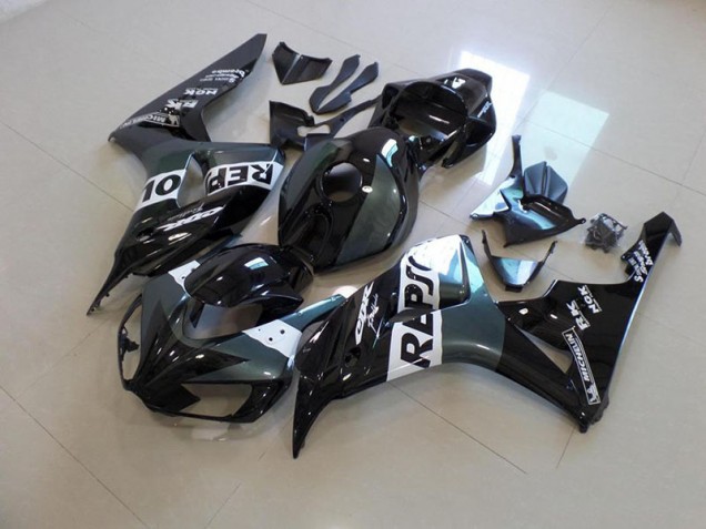 Carénage Moto Honda CBR 1000 RR 2006-2007 - Gris Noir Repsol Carénage Moto Honda CBR 1000 RR 2006-2007 - Gris Noir Repsol