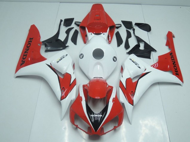 Carénage Moto Honda CBR 1000 RR 2006-2007 - Orange Rouge et Blanc Carénage Moto Honda CBR 1000 RR 2006-2007 - Orange Rouge et Blanc