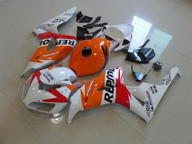 Carénage Moto Honda CBR 1000 RR 2006-2007 - Blanc et Orange Repsol