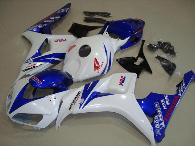 Carénage Moto Honda CBR 1000 RR 2006-2007 - Blanc et Bleu Carénage Moto Honda CBR 1000 RR 2006-2007 - Blanc et Bleu