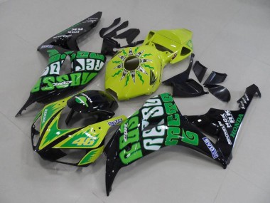 Carénage Moto Honda CBR 1000 RR 2006-2007 - Jaune Vert Rossi