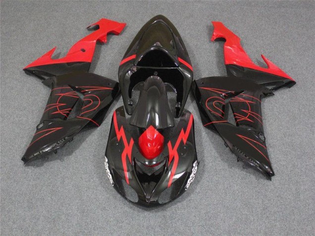 Carénage Moto ZX10R 2006-2007 - Noir Rouge Carénage Moto ZX10R 2006-2007 - Noir Rouge