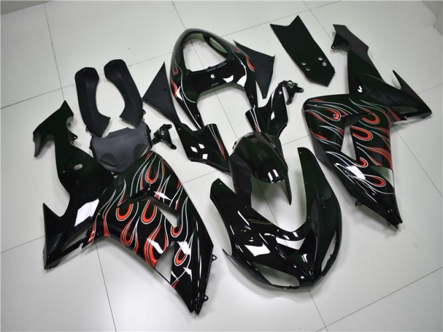 Carénage Moto ZX10R 2006-2007 - Noir Gris Rouge Carénage Moto ZX10R 2006-2007 - Noir Gris Rouge