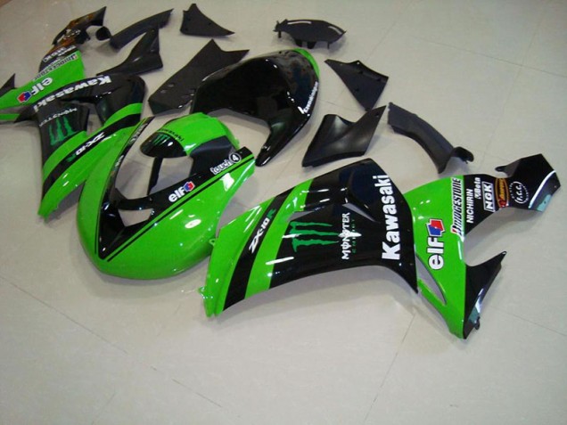 Carénage Moto ZX10R 2006-2007 - Vert Monster Courses Carénage Moto ZX10R 2006-2007 - Vert Monster Courses