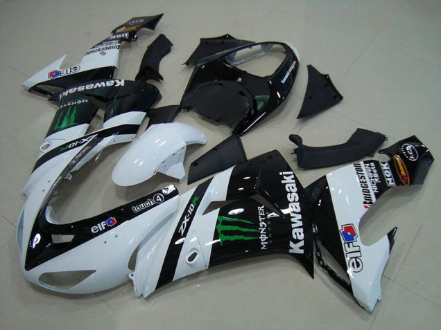 Carénage Moto ZX10R 2006-2007 - Blanc Monster