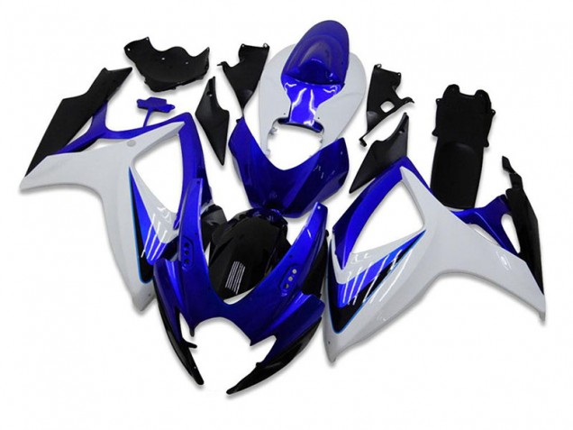 Kit Carénages Motos Suzuki GSXR 600 / 750 K6 2006-2007 - Bleu Blanc Kit Carénages Motos Suzuki GSXR 600 / 750 K6 2006-2007 - Bleu Blanc