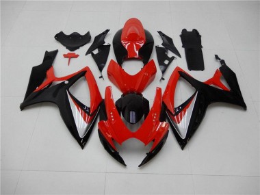 Kit Carénages Motos Suzuki GSXR 600 / 750 K6 2006-2007 - Rouge Noir