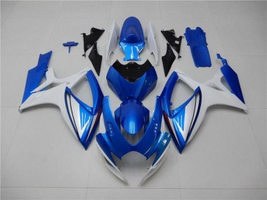 Carénages Moto Suzuki GSXR 600 / 750 K6 2006-2007 - Bleu Blanc