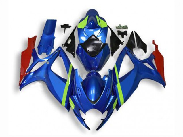Kit Carénages Motos Suzuki GSXR 600 / 750 K6 2006-2007 - Bleu Kit Carénages Motos Suzuki GSXR 600 / 750 K6 2006-2007 - Bleu