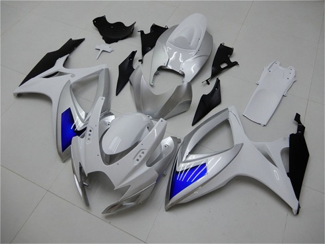 Carénages Moto Suzuki GSXR 600 / 750 K6 2006-2007 - Blanc Bleu Carénages Moto Suzuki GSXR 600 / 750 K6 2006-2007 - Blanc Bleu