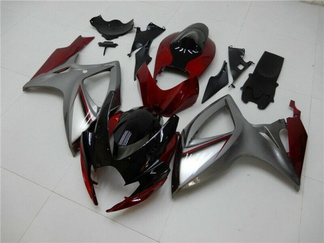 Carénage Moto Suzuki GSXR 600 / 750 K6 2006-2007 - Rouge Argent Carénage Moto Suzuki GSXR 600 / 750 K6 2006-2007 - Rouge Argent