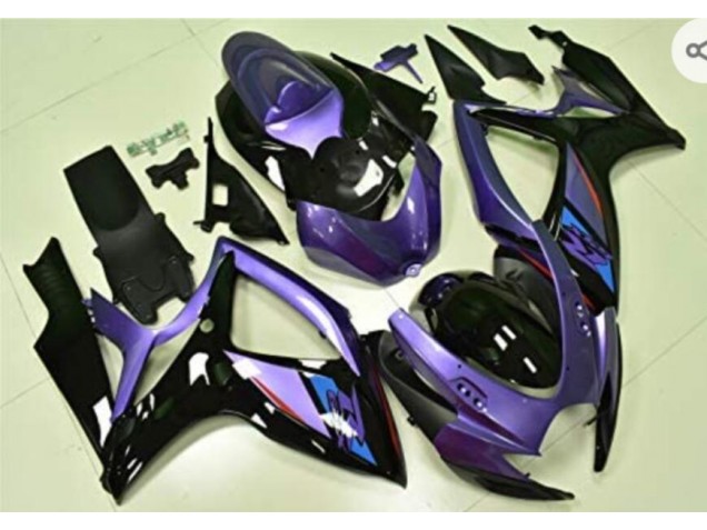 Carénage Moto Suzuki GSXR 600 / 750 K6 2006-2007 - Violet Noir Carénage Moto Suzuki GSXR 600 / 750 K6 2006-2007 - Violet Noir