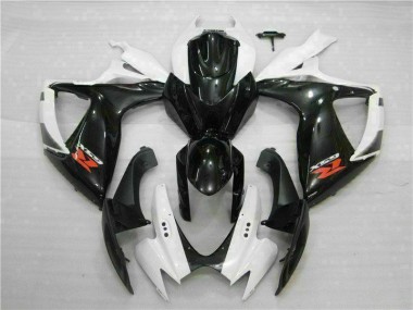 Carénage Moto Suzuki GSXR 600 / 750 K6 2006-2007 - Blanc Noir