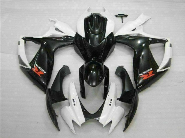Carénage Moto Suzuki GSXR 600 / 750 K6 2006-2007 - Blanc Noir Carénage Moto Suzuki GSXR 600 / 750 K6 2006-2007 - Blanc Noir