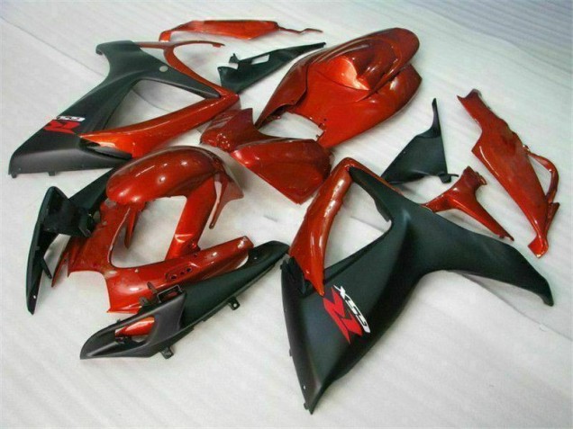 Kit Carénages Motos Complet Suzuki GSXR 600 / 750 K6 2006-2007 - Rouge Noir Kit Carénages Motos Complet Suzuki GSXR 600 / 750 K6 2006-2007 - Rouge Noir