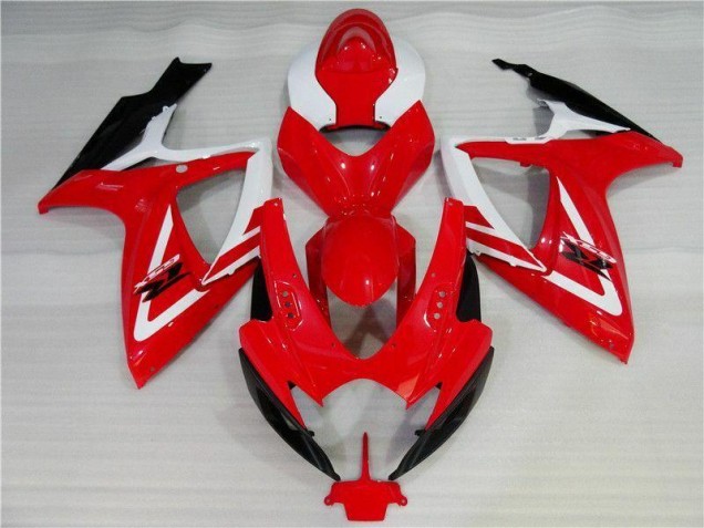 Carénage Moto Suzuki GSXR 600 / 750 K6 2006-2007 - Rouge Blanc Carénage Moto Suzuki GSXR 600 / 750 K6 2006-2007 - Rouge Blanc