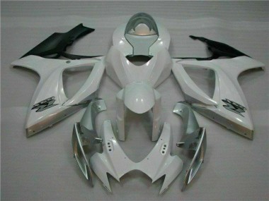 Carénage Moto Suzuki GSXR 600 / 750 K6 2006-2007 - Blanc Argent