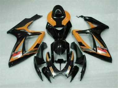 Carénage Moto Suzuki GSXR 600 / 750 K6 2006-2007 - Noir Orange
