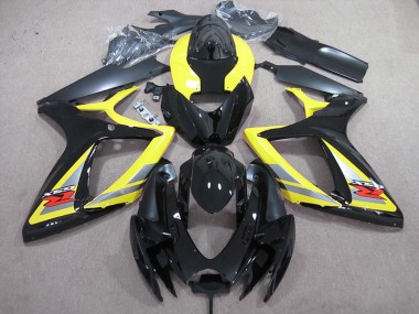 Carénage Moto Suzuki GSXR 600 K6 2006-2007 - Noir Jaune