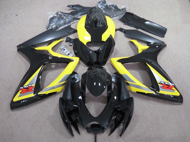 Carénage Moto Suzuki GSXR 600 K6 2006-2007 - Noir Jaune Carénage Moto Suzuki GSXR 600 K6 2006-2007 - Noir Jaune