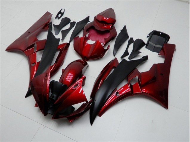 Carénages Moto Yamaha R6 2006-2007 - Rouge Noir Carénages Moto Yamaha R6 2006-2007 - Rouge Noir