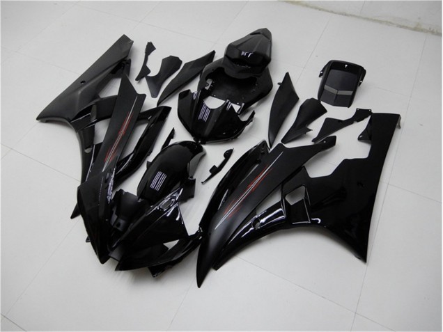 Carénage Moto Yamaha R6 2006-2007 - Brillant Noir Mat Carénage Moto Yamaha R6 2006-2007 - Brillant Noir Mat