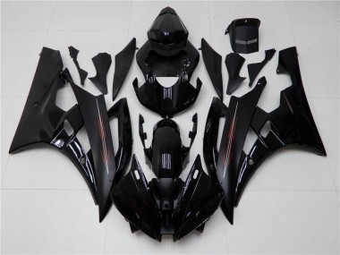 Carénage Moto Yamaha R6 2006-2007 - Brillant Noir Mat