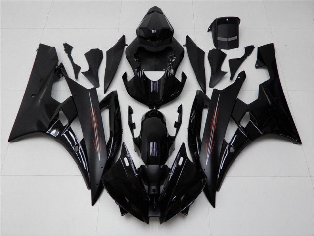 Carénage Moto Yamaha R6 2006-2007 - Brillant Noir Mat Carénage Moto Yamaha R6 2006-2007 - Brillant Noir Mat