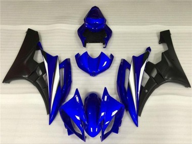 Kit Carénages Motos Complet Yamaha R6 2006-2007 - Bleu Noir