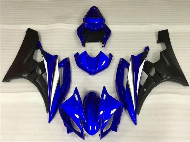 Kit Carénages Motos Complet Yamaha R6 2006-2007 - Bleu Noir Kit Carénages Motos Complet Yamaha R6 2006-2007 - Bleu Noir