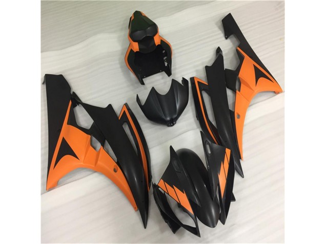 Carénages Moto Yamaha R6 2006-2007 - Orange Noir Carénages Moto Yamaha R6 2006-2007 - Orange Noir