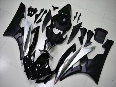 Kit Carénages Motos Complet Yamaha R6 2006-2007 - Argent Noir