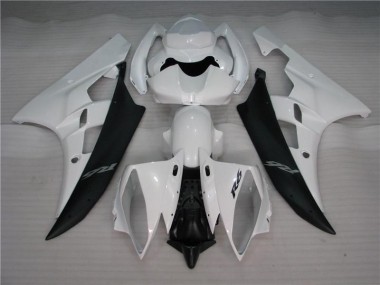 Carénages Moto Yamaha R6 2006-2007 - Blanc Noir