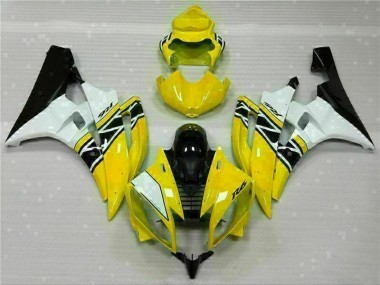 Carénages Moto Yamaha R6 2006-2007 - Jaune Blanc Noir