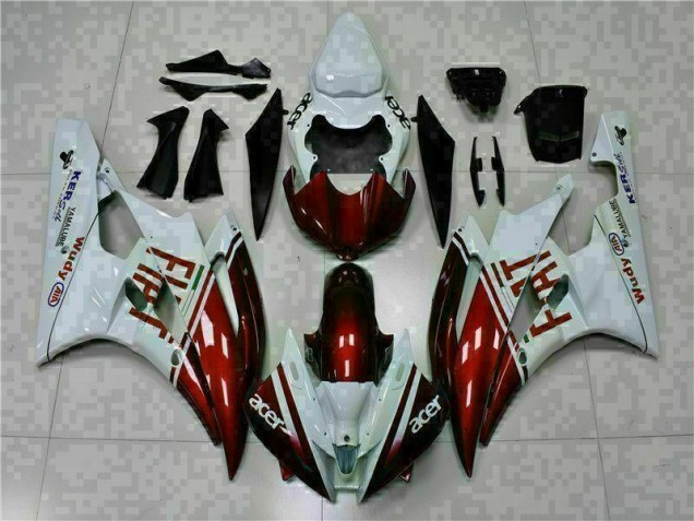 Carénage Moto Yamaha R6 2006-2007 - Brun Blanc Carénage Moto Yamaha R6 2006-2007 - Brun Blanc