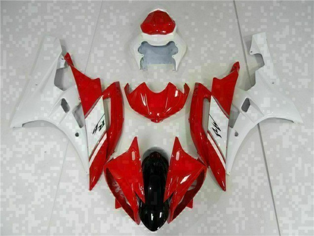 Kit Carénages Motos Complet Yamaha R6 2006-2007 - Rouge Blanc Kit Carénages Motos Complet Yamaha R6 2006-2007 - Rouge Blanc