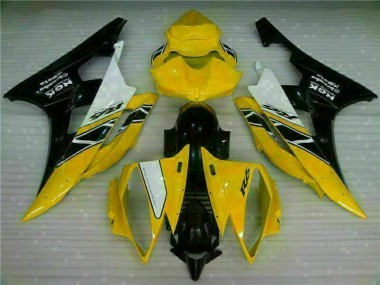 Carénages Moto Yamaha R6 2006-2007 - Jaune Noir