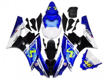 Carénage Moto Yamaha R6 2006-2007 - Bleu Noir Blanc