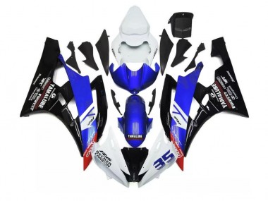 Kit Carénages Motos Complet Yamaha R6 2006-2007 - Bleu Blanc
