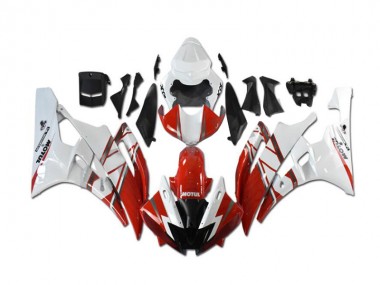 Carénages Moto de Rechange Yamaha R6 2006-2007 - Rouge Blanc
