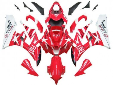 Carénage Moto Yamaha R6 2006-2007 - Rouge Blanc Star Fiat