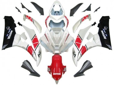 Carénage Moto Yamaha R6 2006-2007 - Blanc Rouge Noir
