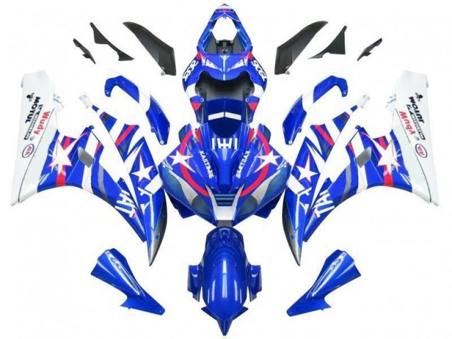 Carénage Moto Yamaha R6 2006-2007 - Bleu Star Fiat Carénage Moto Yamaha R6 2006-2007 - Bleu Star Fiat