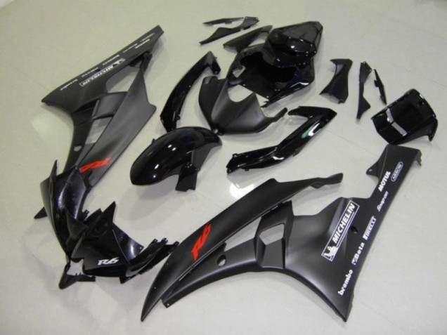 Kit Carénages Motos & Plastique Yamaha R6 2006-2007 - Noir Kit Carénages Motos & Plastique Yamaha R6 2006-2007 - Noir