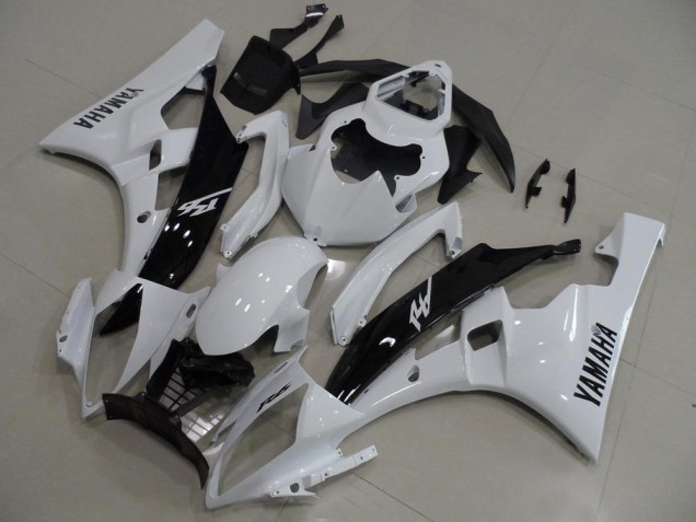 Carénage Moto Yamaha R6 2006-2007 - Blanc et Noir Carénage Moto Yamaha R6 2006-2007 - Blanc et Noir