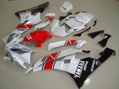 Carénages Moto Yamaha R6 2006-2007 - Rouge Blanc Noir