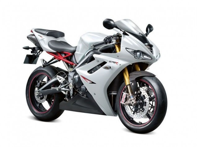 Carénage Moto Triumph Daytona 675 Triple 2006-2008 - Blanc Noir Carénage Moto Triumph Daytona 675 Triple 2006-2008 - Blanc Noir