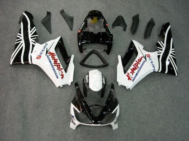 Carénage Moto Triumph Daytona 675 Triple 2006-2008 - Noir Blanc Carénage Moto Triumph Daytona 675 Triple 2006-2008 - Noir Blanc